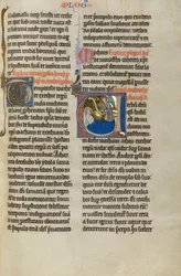 Initiale V - Ein Engel vor Micha